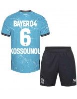 Bayer Leverkusen Odilon Kossounou #6 Alternativní dres pro děti 2023-24 Krátký Rukáv (+ trenýrky)